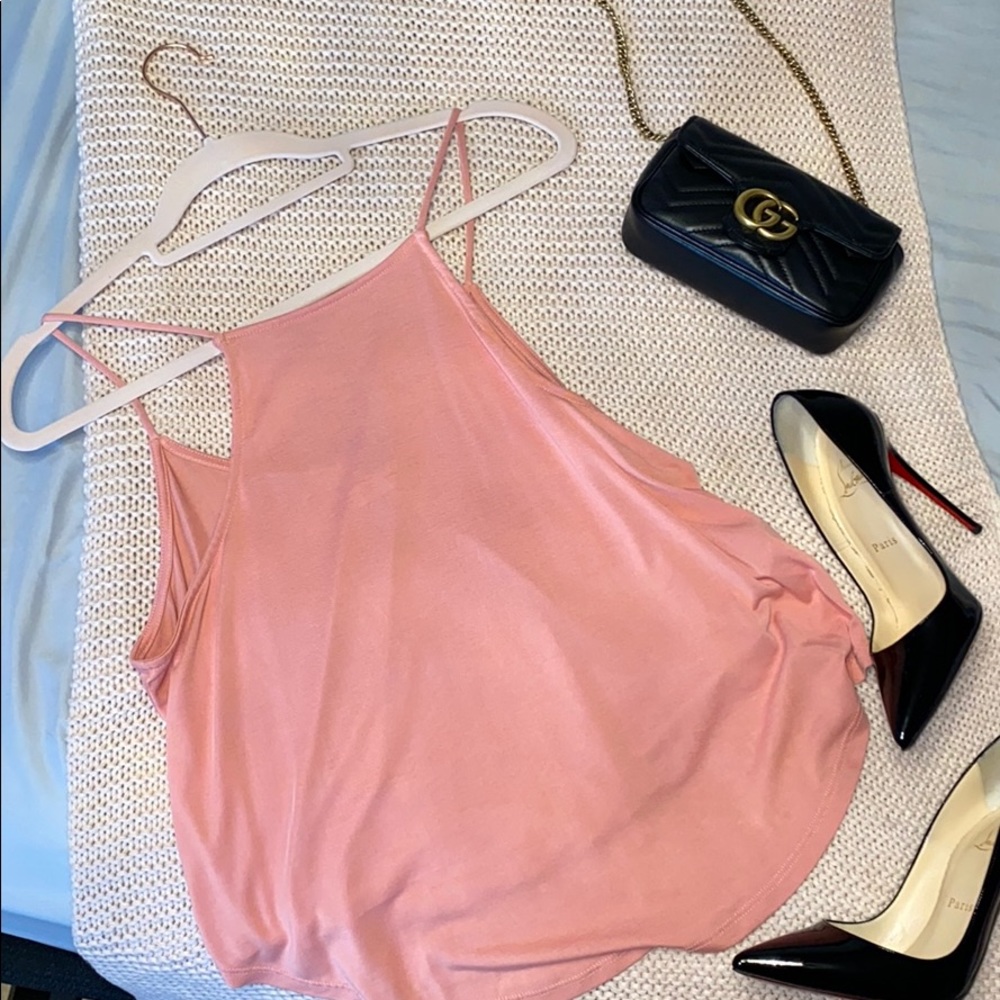 Silence + noise halter top